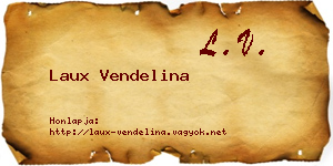 Laux Vendelina névjegykártya